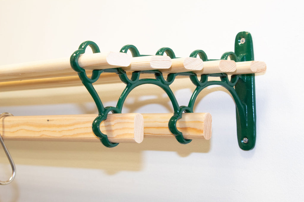 Shelf Drying Rack Wall Mounted Over Radiator Vintage Cast Iron 7 Lath ...