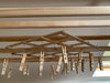 6 Lath 2m Ceiling Pulley Clothes Airer Drying Rack - FREE 22 x Peg Smalls Hanger