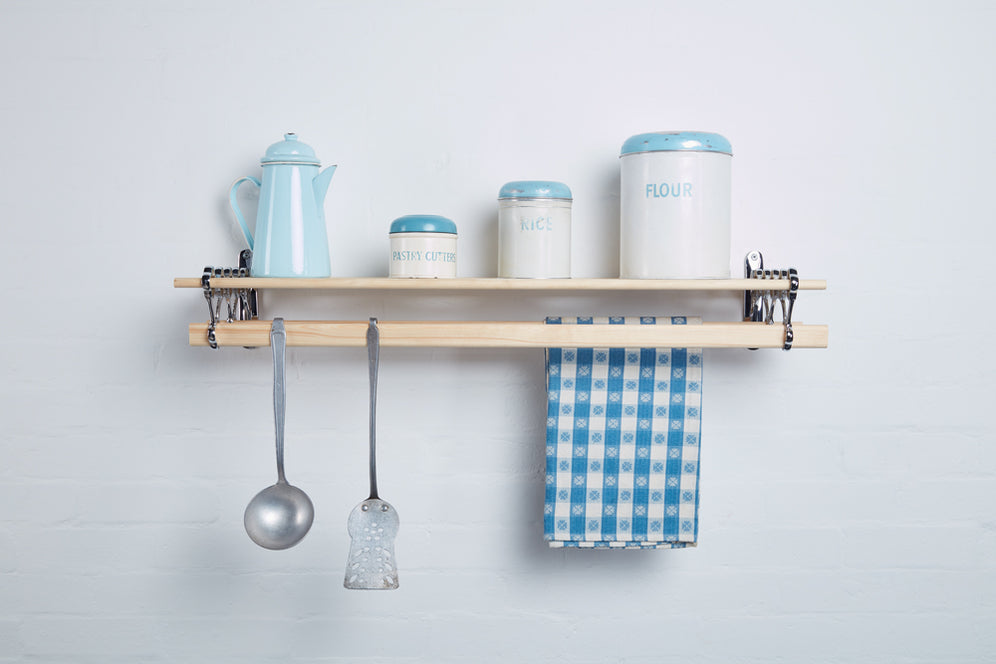 Shelf Drying Rack Wall Mounted Over Radiator Vintage Cast Iron 7 Lath ...