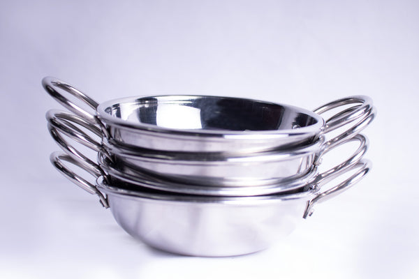 Indian Curry Dish Kadai Bowl - Stainless Steel