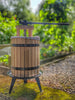 22 Litre Oak/Steel Fruit Press FREE Bottle Rack