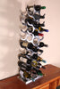 27 Bottle Wine Rack Aluminium Storage Tower FREE Beeswax Cheese Wrap